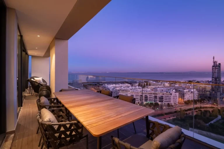 Martinhal Residences 4-bedroom Penthouse Balcony Night View