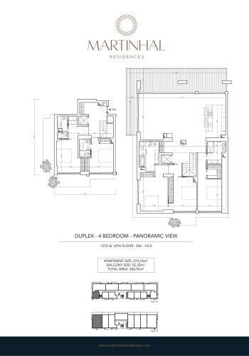 Martinhal Residences 4-bedroom Corner Penthouse Floorplan